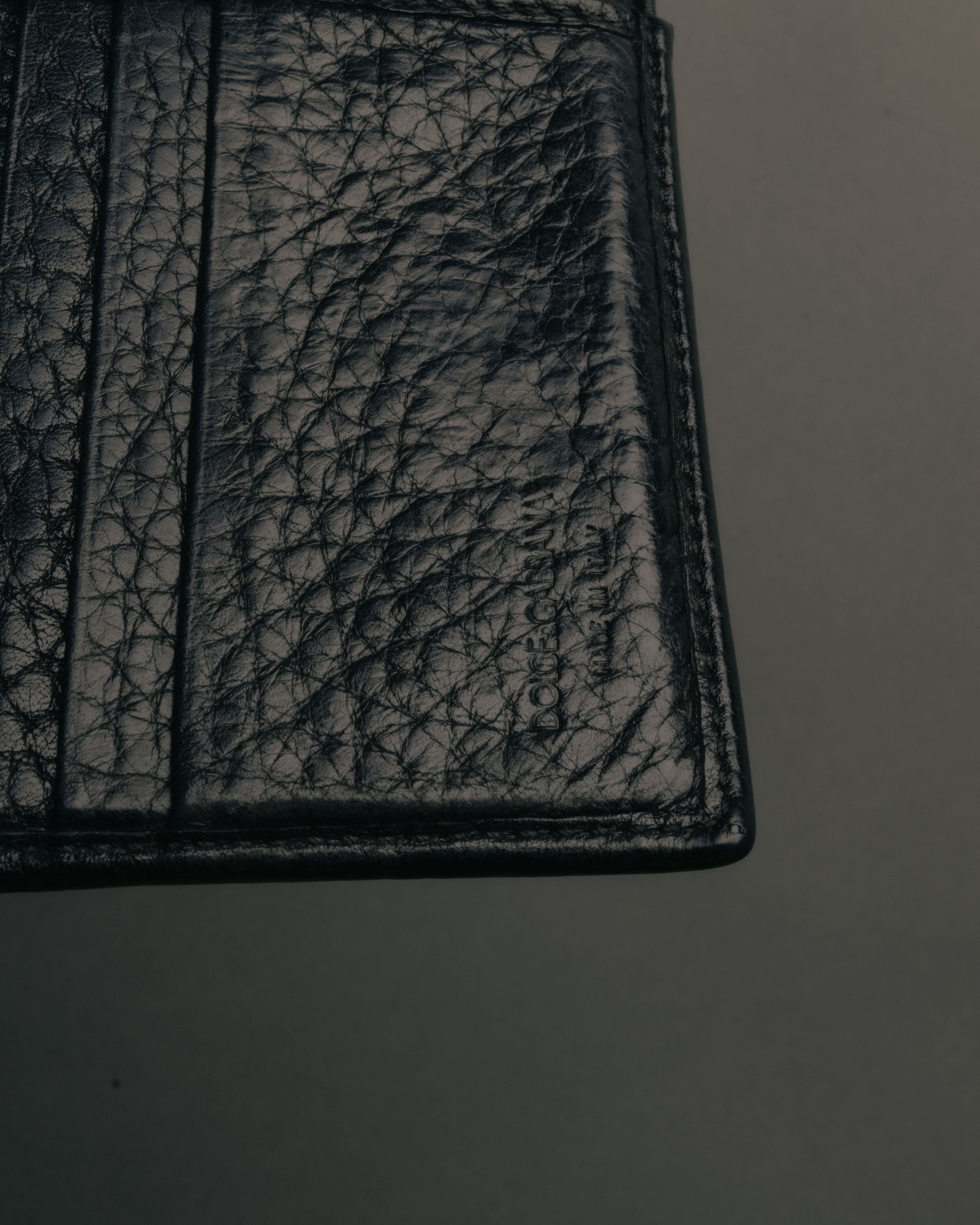 “DOLCE&GABBANA” 00’s-10’s rose DG leather wallet