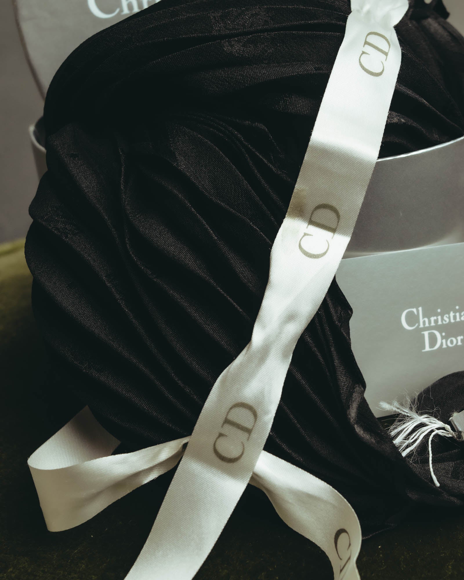 "Christian Dior" 80's-90's Pleated silk stole