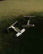 "Burberrys" 70's-90's Silver equestrian knight cufflinks