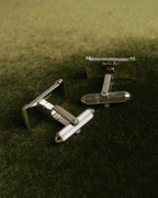"Burberrys" 70's-90's Silver equestrian knight cufflinks