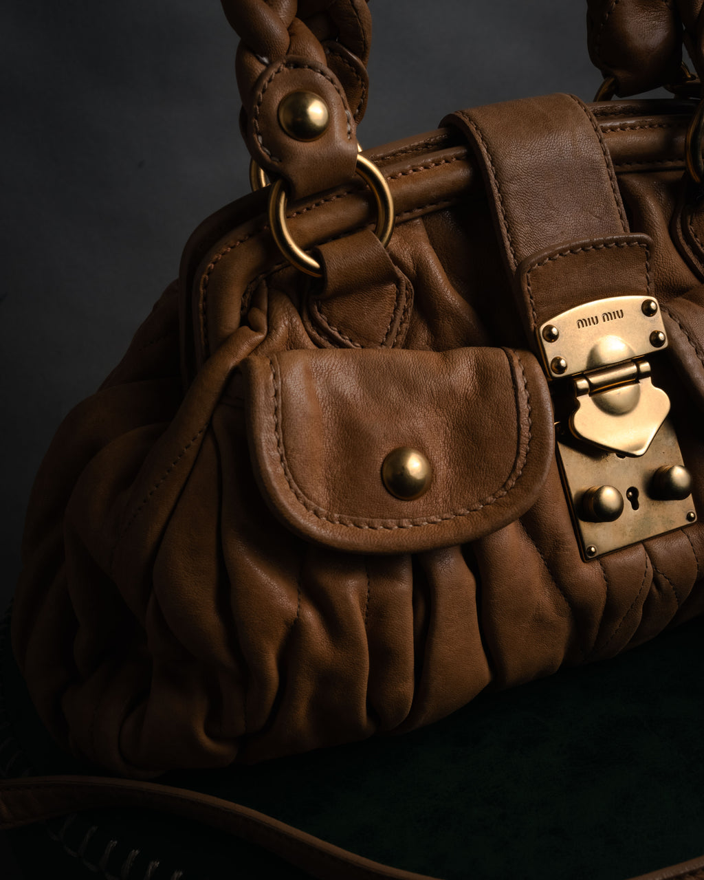 –SPECIAL– “miu miu” 2000’s braided matelasse doctor bag