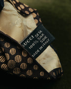 "GUCCI" 80's-early 90's Silk jacquard necktie