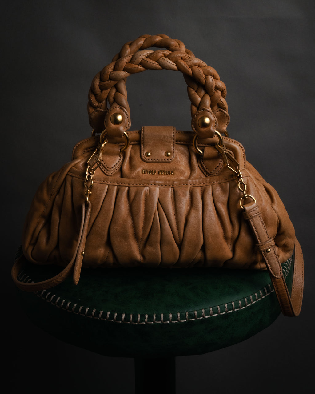 –SPECIAL– “miu miu” 2000’s braided matelasse doctor bag