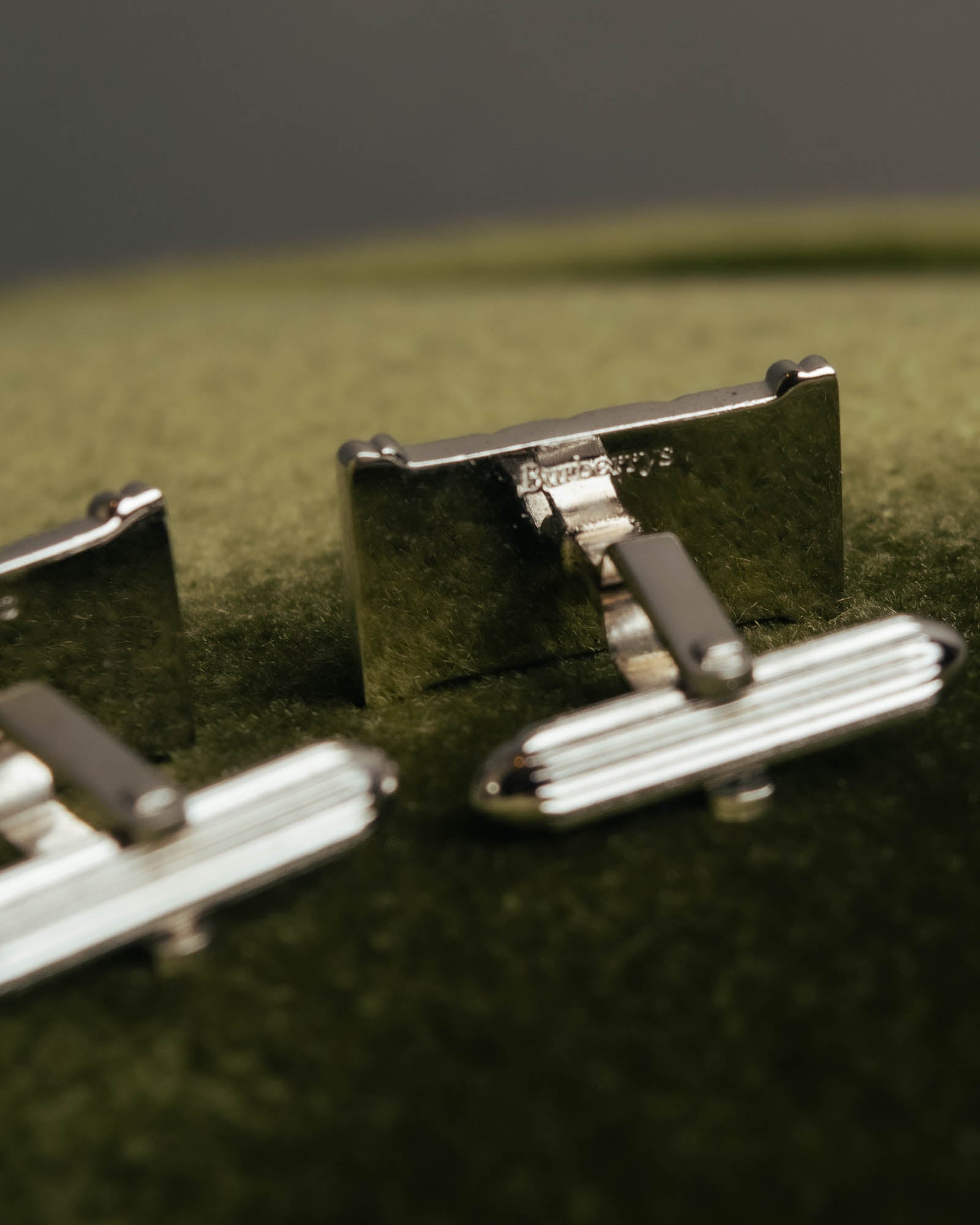 "Burberrys" 70's-90's Silver equestrian knight cufflinks