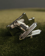 "Burberrys" 70's-90's Silver equestrian knight cufflinks