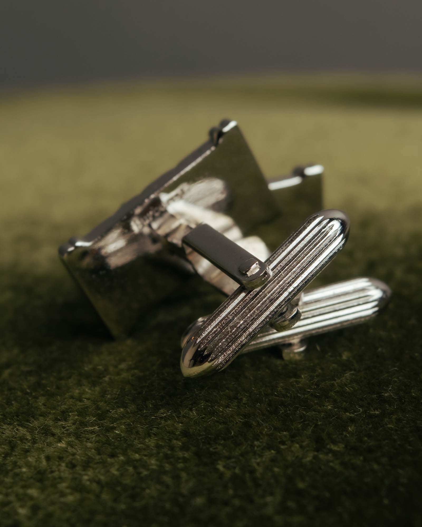 "Burberrys" 70's-90's Silver equestrian knight cufflinks