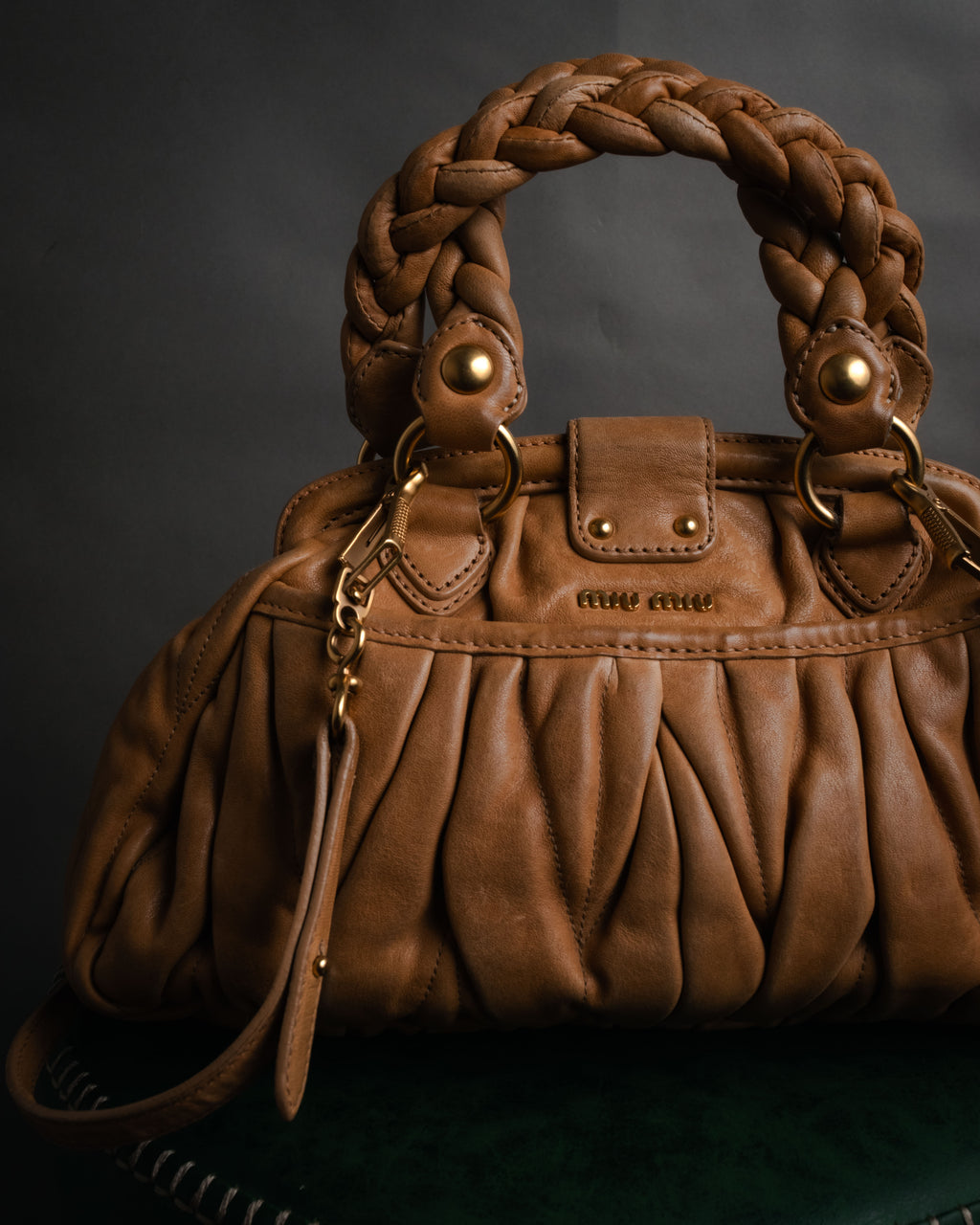 –SPECIAL– “miu miu” 2000’s braided matelasse doctor bag