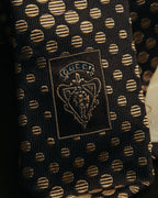 "GUCCI" 80's-early 90's Silk jacquard necktie