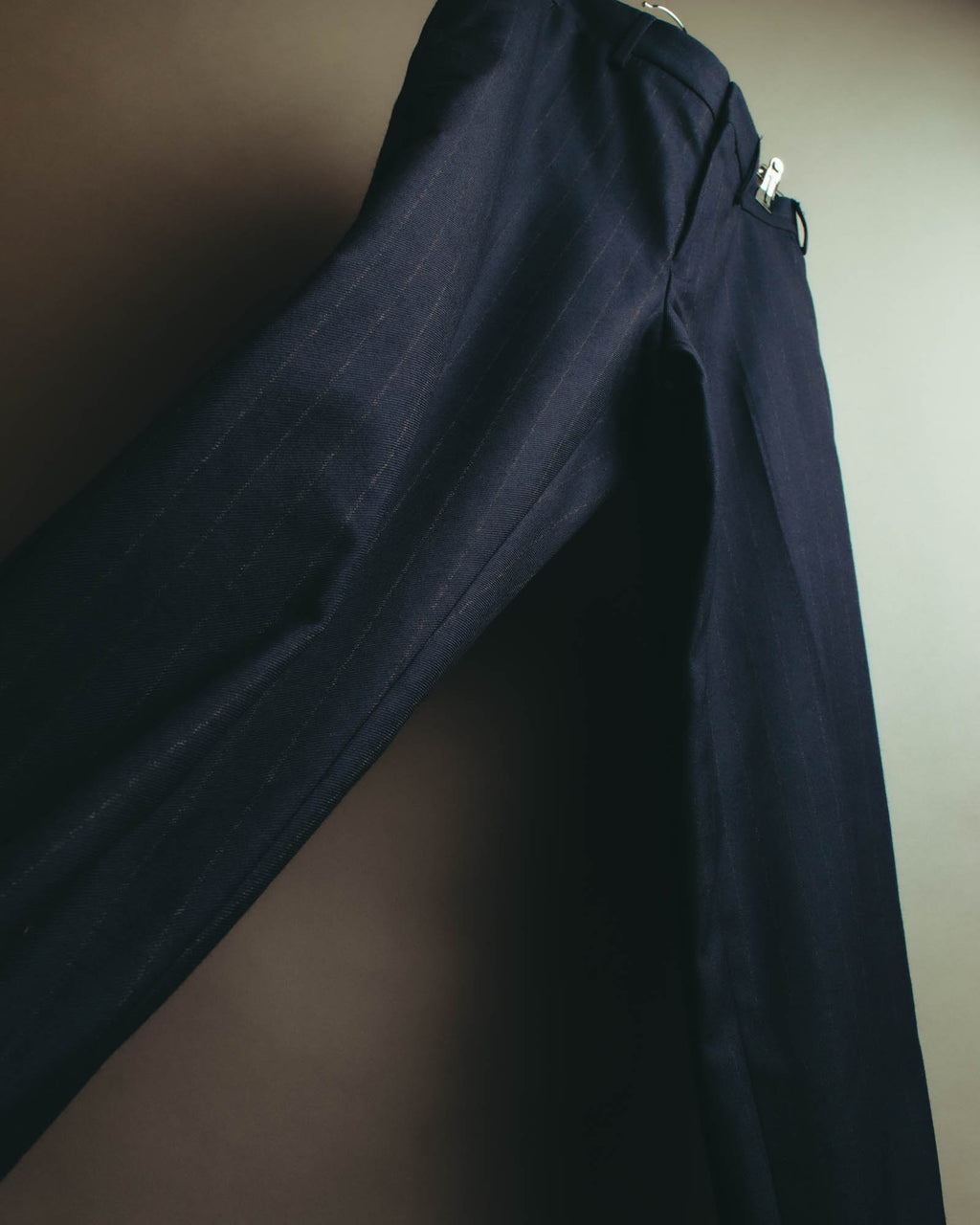 "DRIES VAN NOTEN" 22AW Tailored pinstripe wool trousers