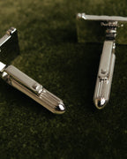 "Burberrys" 70's-90's Silver equestrian knight cufflinks