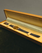 "GUCCI" 80's-90's Classic leather strap wristwatch
