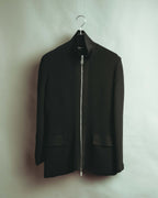 "Giorgio Armani" 10's Sleek zip up knit jacket
