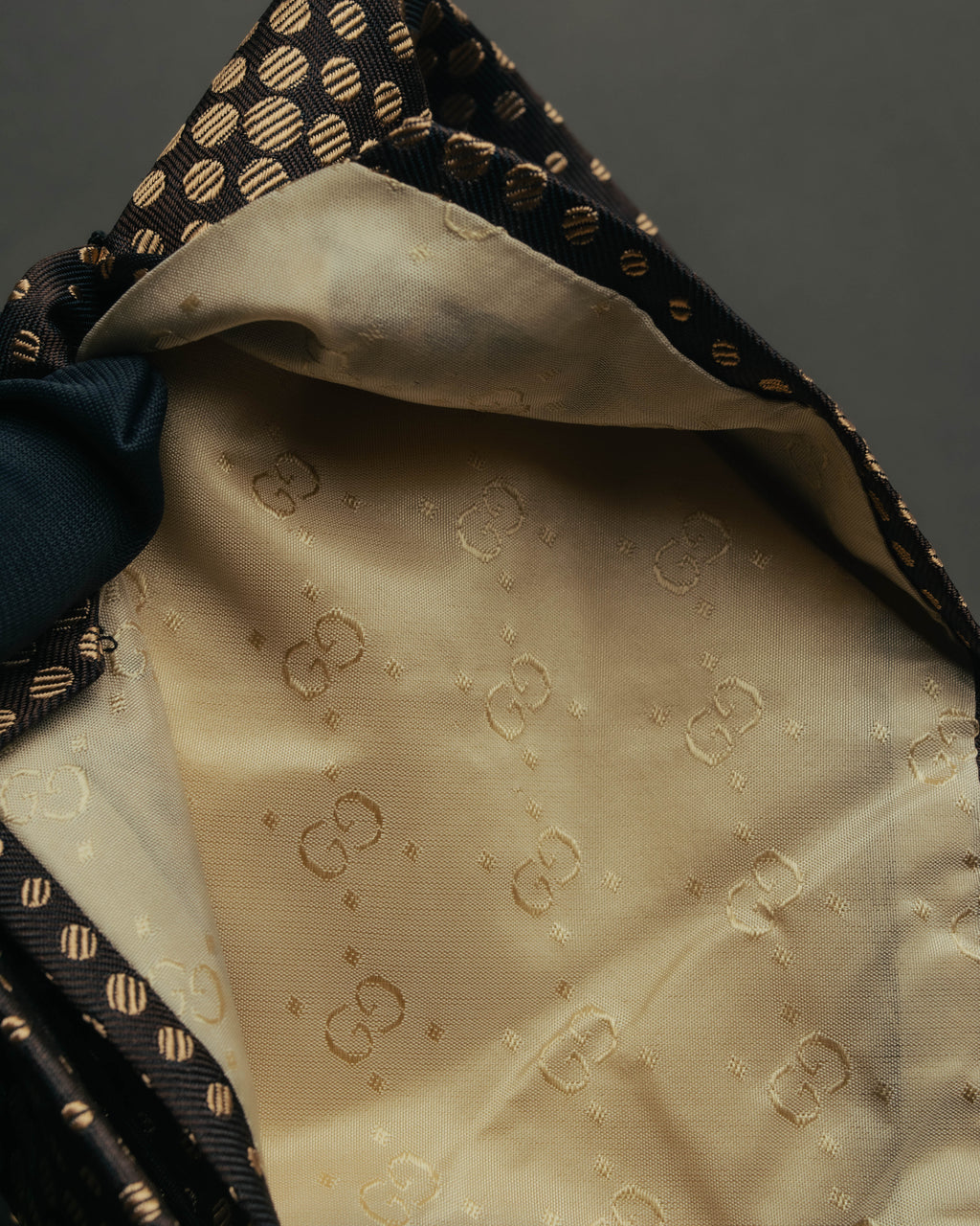 "GUCCI" 80's-early 90's Silk jacquard necktie