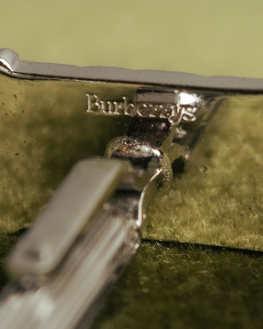 "Burberrys" 70's-90's Silver equestrian knight cufflinks