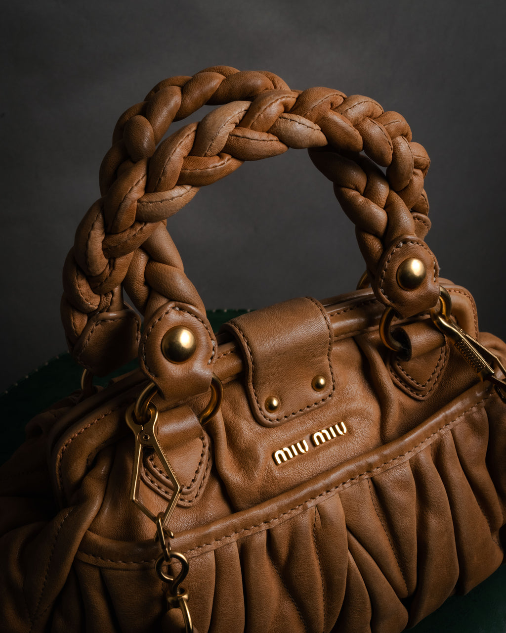 –SPECIAL– “miu miu” 2000’s braided matelasse doctor bag