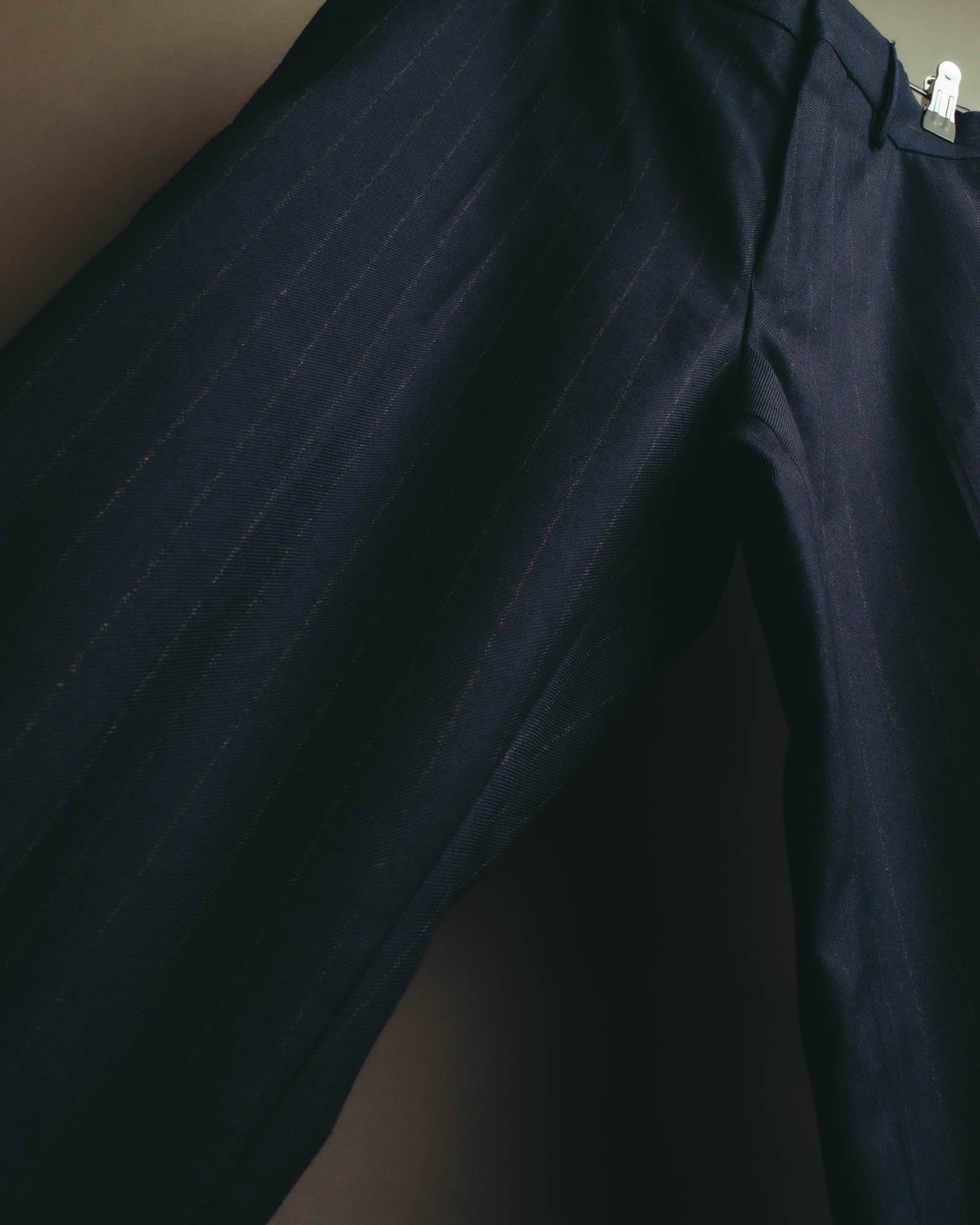 "DRIES VAN NOTEN" 22AW Tailored pinstripe wool trousers