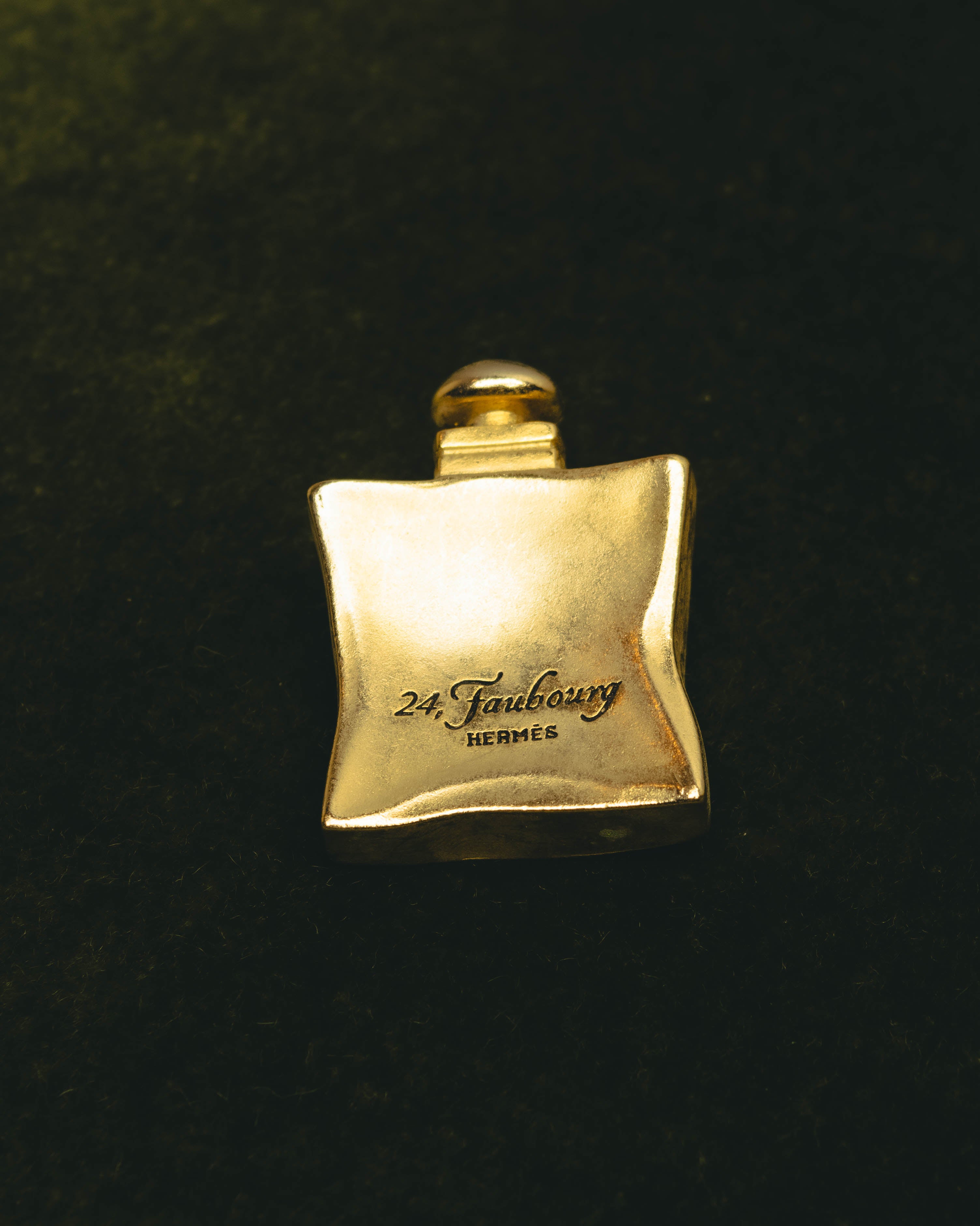 "Hermès" 90's-00's Collectible perfume bottle brooch