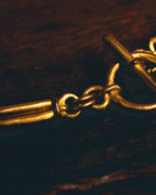 -SPECIAL- "Hermès" 80's-00's Sculptural gold tone choker necklace