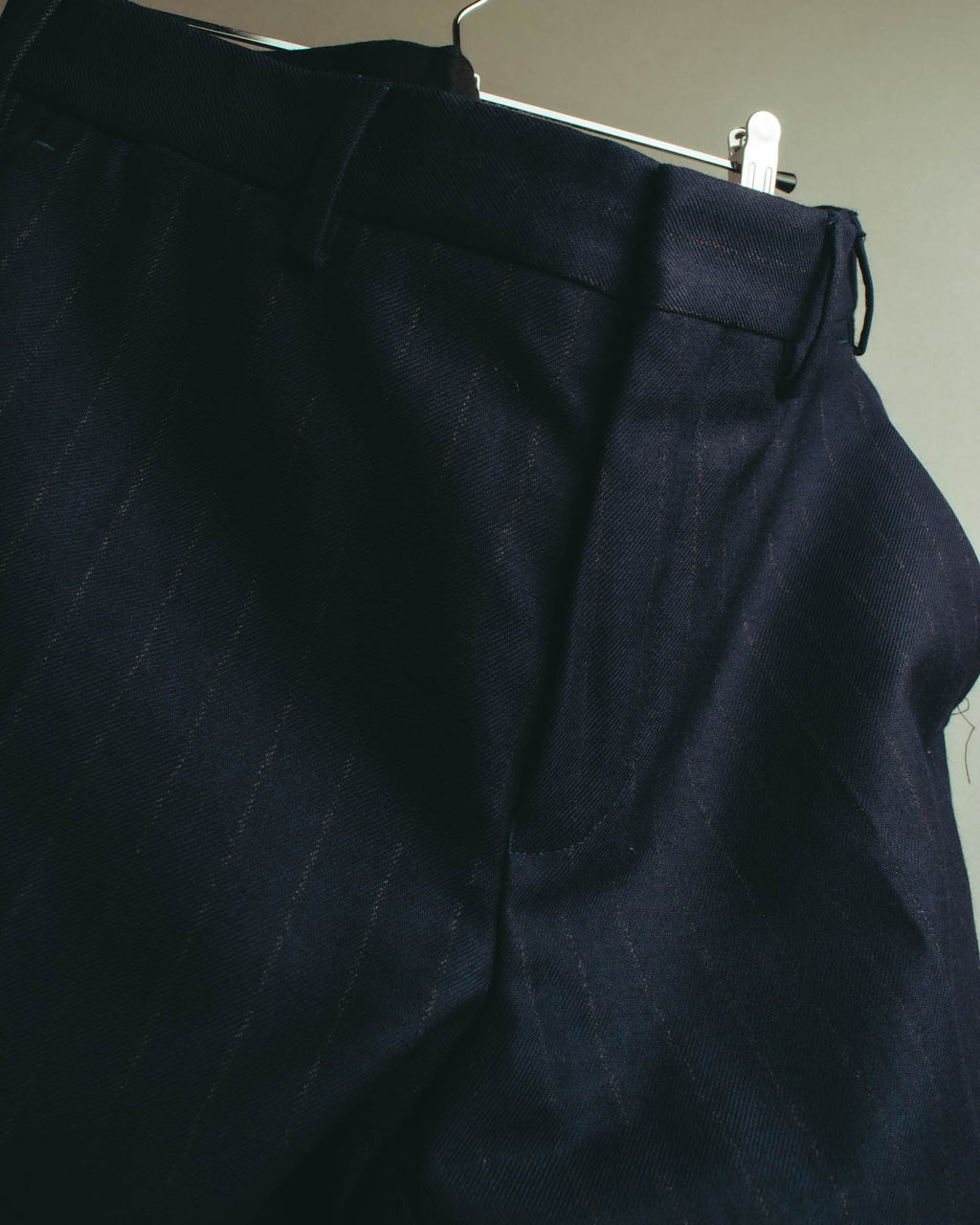 "DRIES VAN NOTEN" 22AW Tailored pinstripe wool trousers