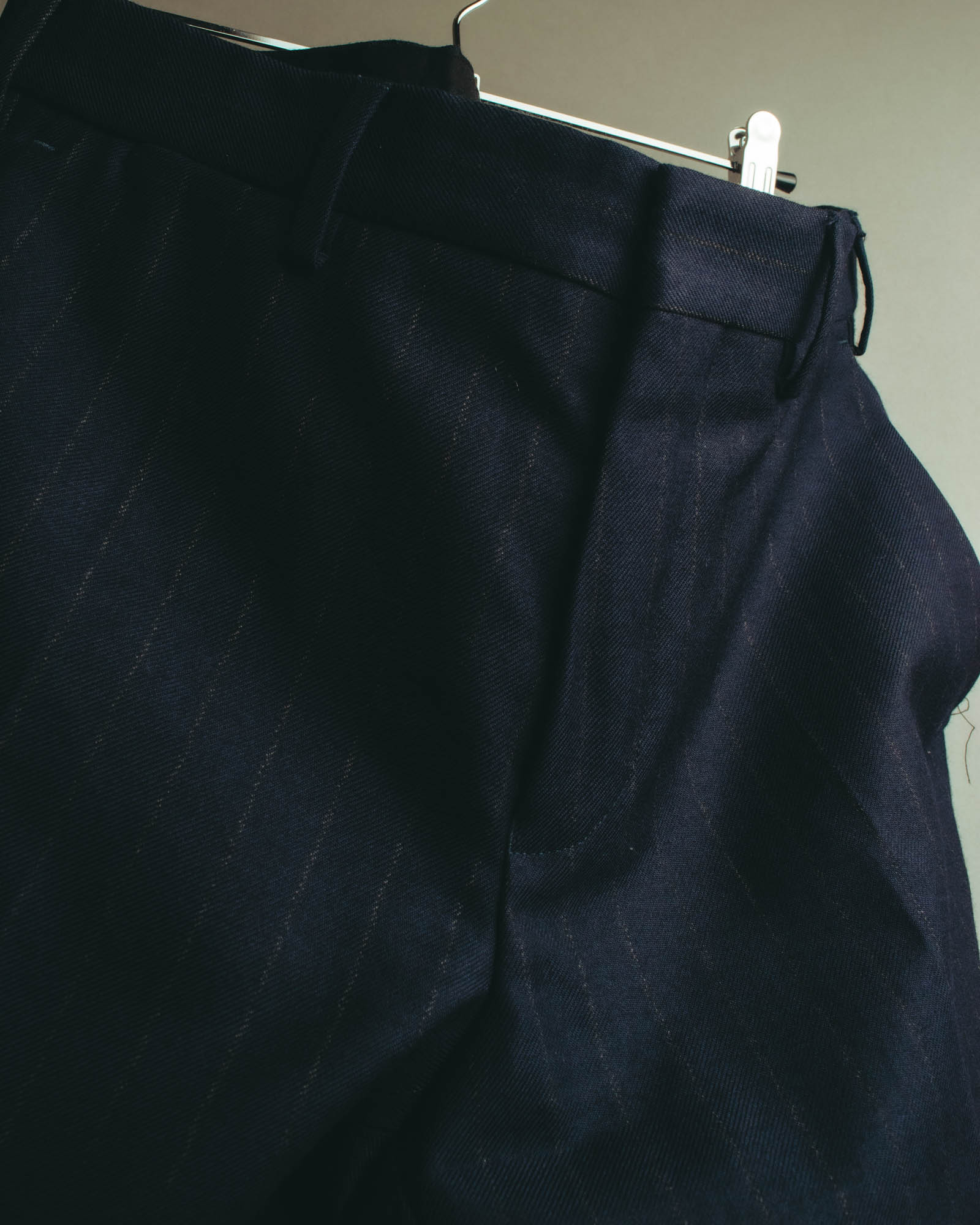 "DRIES VAN NOTEN" 22AW Tailored pinstripe wool trousers
