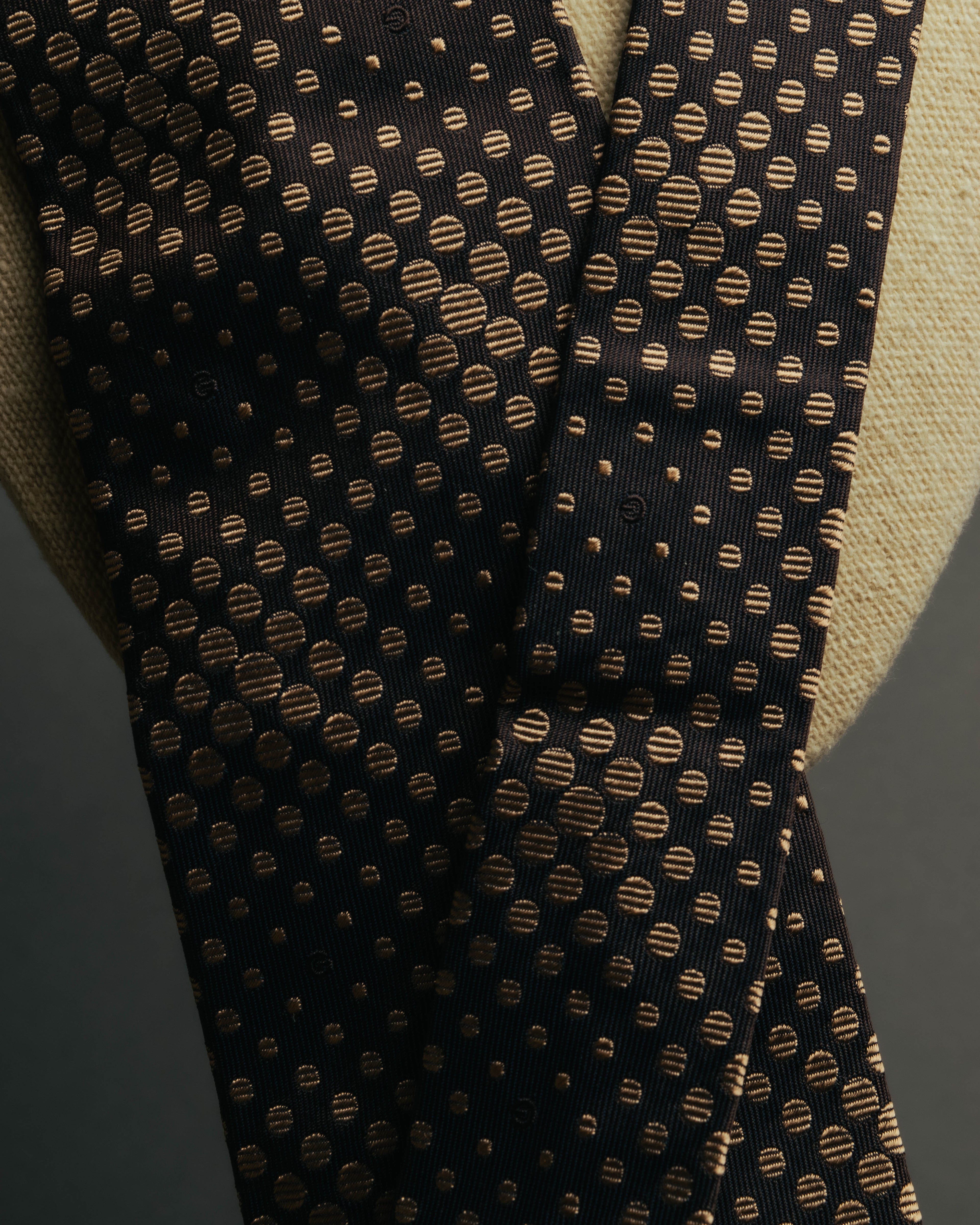 "GUCCI" 80's-early 90's Silk jacquard necktie