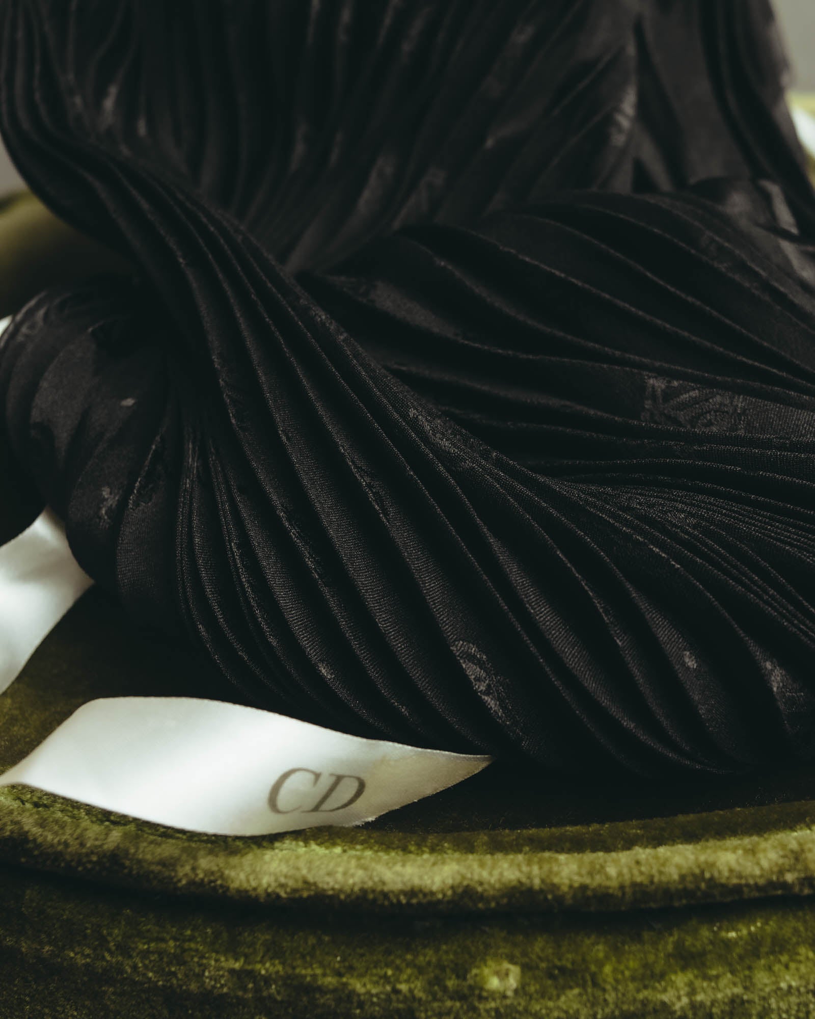 "Christian Dior" 80's-90's Pleated silk stole