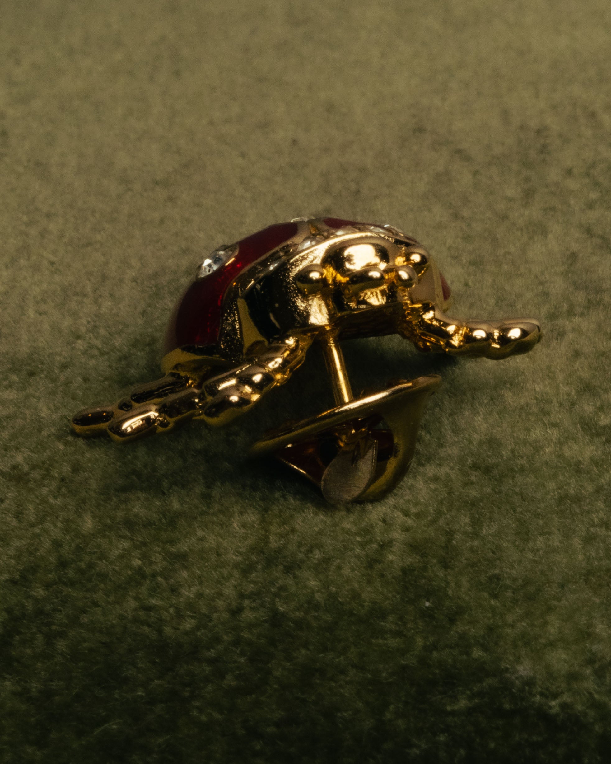 “Christian Dior” 70’s-80’s Ladybug rhinestone brooch