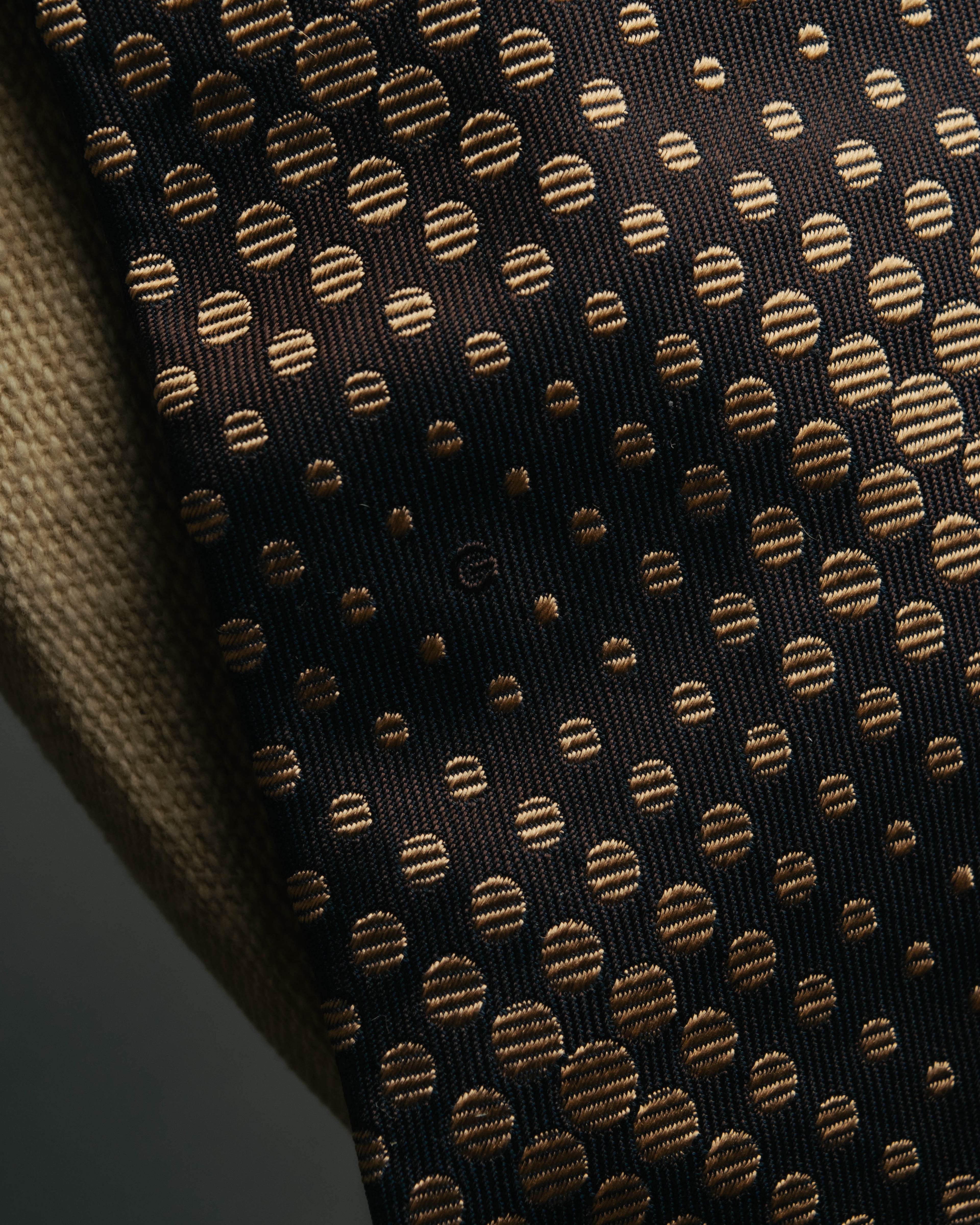 "GUCCI" 80's-early 90's Silk jacquard necktie