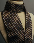 "GUCCI" 80's-early 90's Silk jacquard necktie
