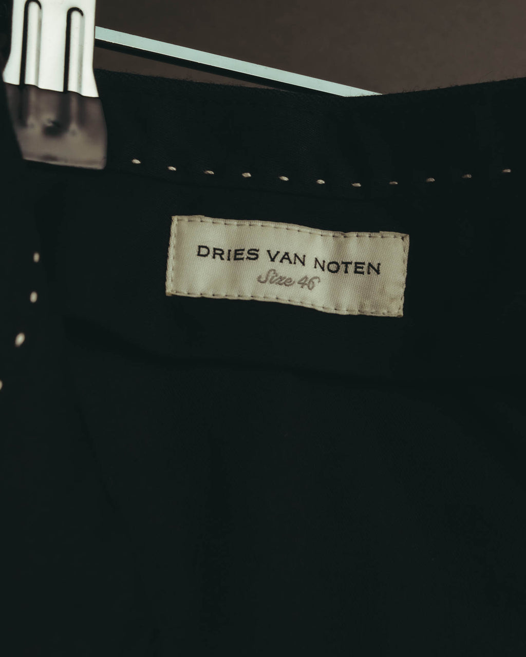 "DRIES VAN NOTEN" 22AW Tailored pinstripe wool trousers