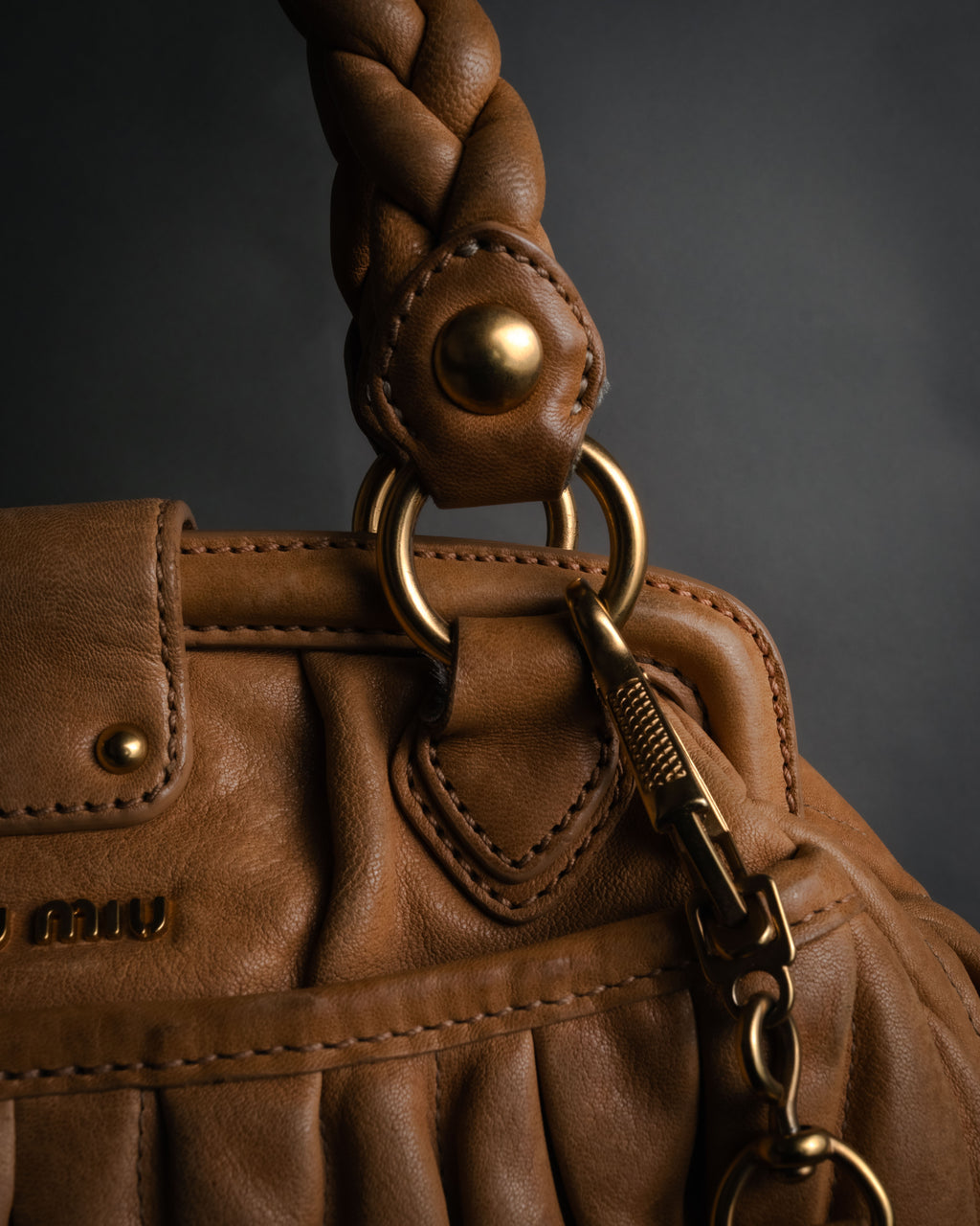 –SPECIAL– “miu miu” 2000’s braided matelasse doctor bag