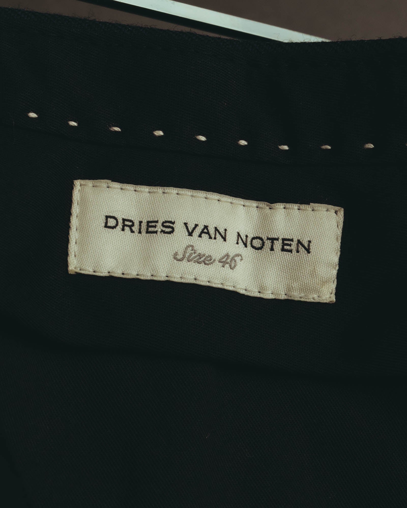 "DRIES VAN NOTEN" 22AW Tailored pinstripe wool trousers