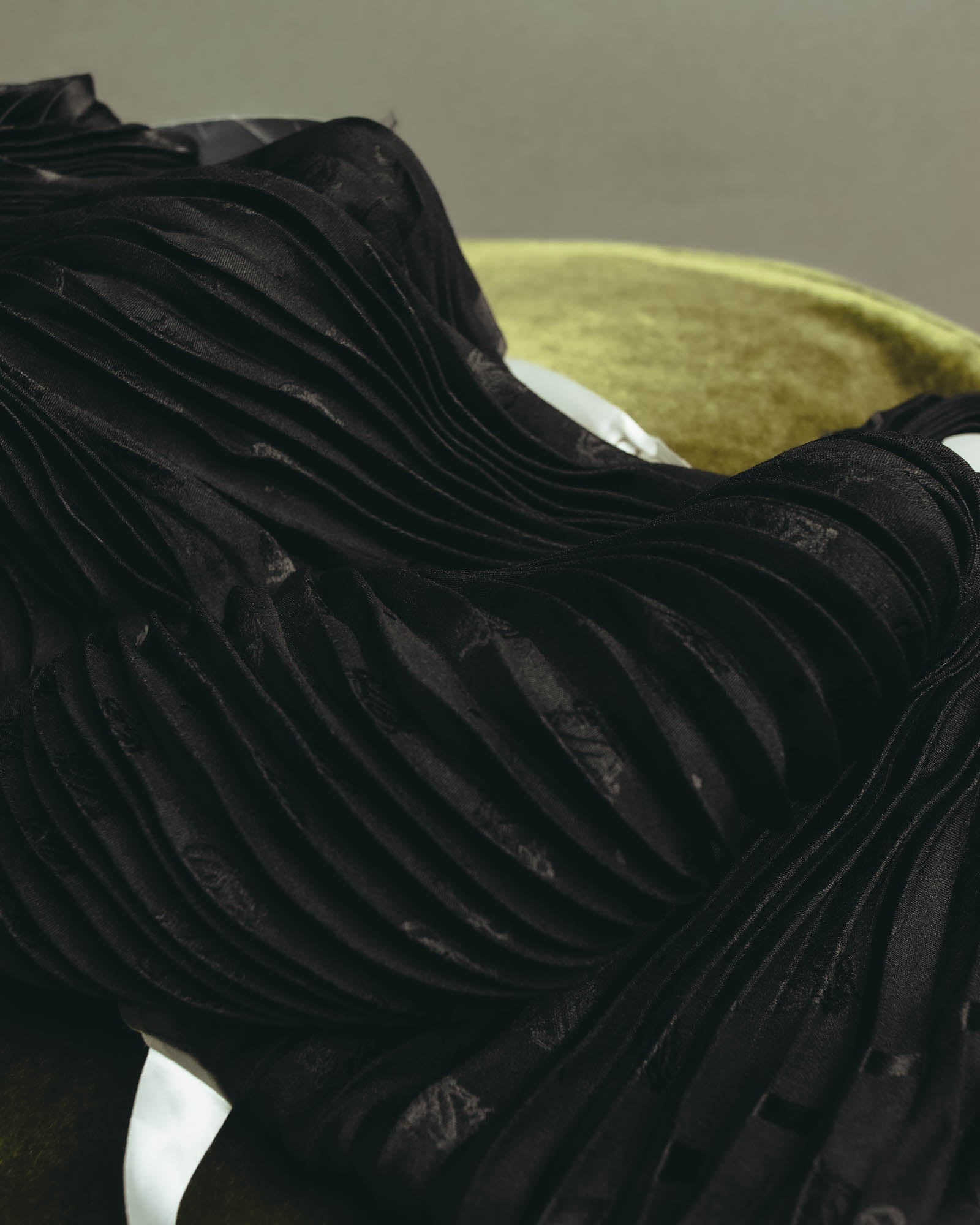 "Christian Dior" 80's-90's Pleated silk stole
