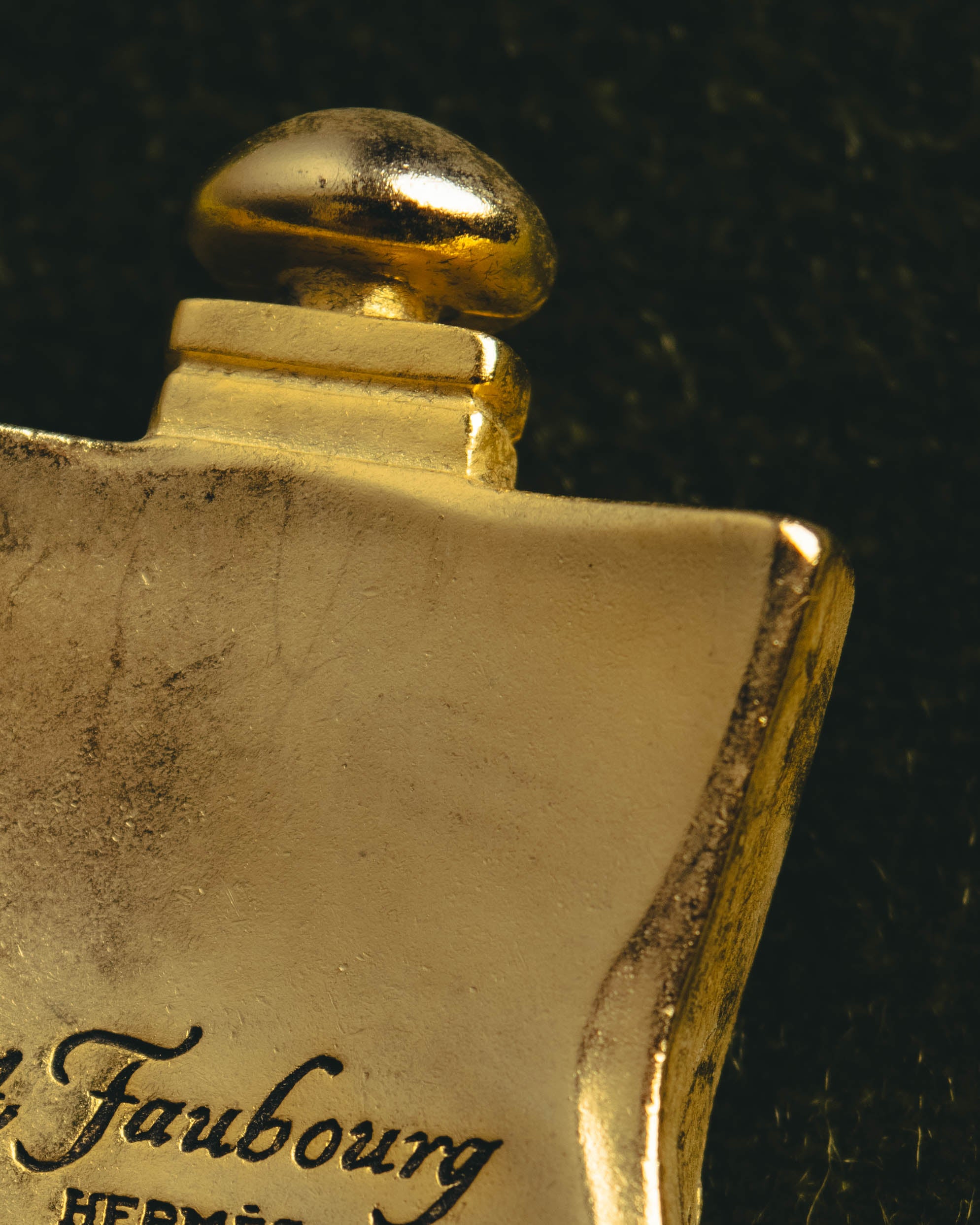 "Hermès" 90's-00's Collectible perfume bottle brooch