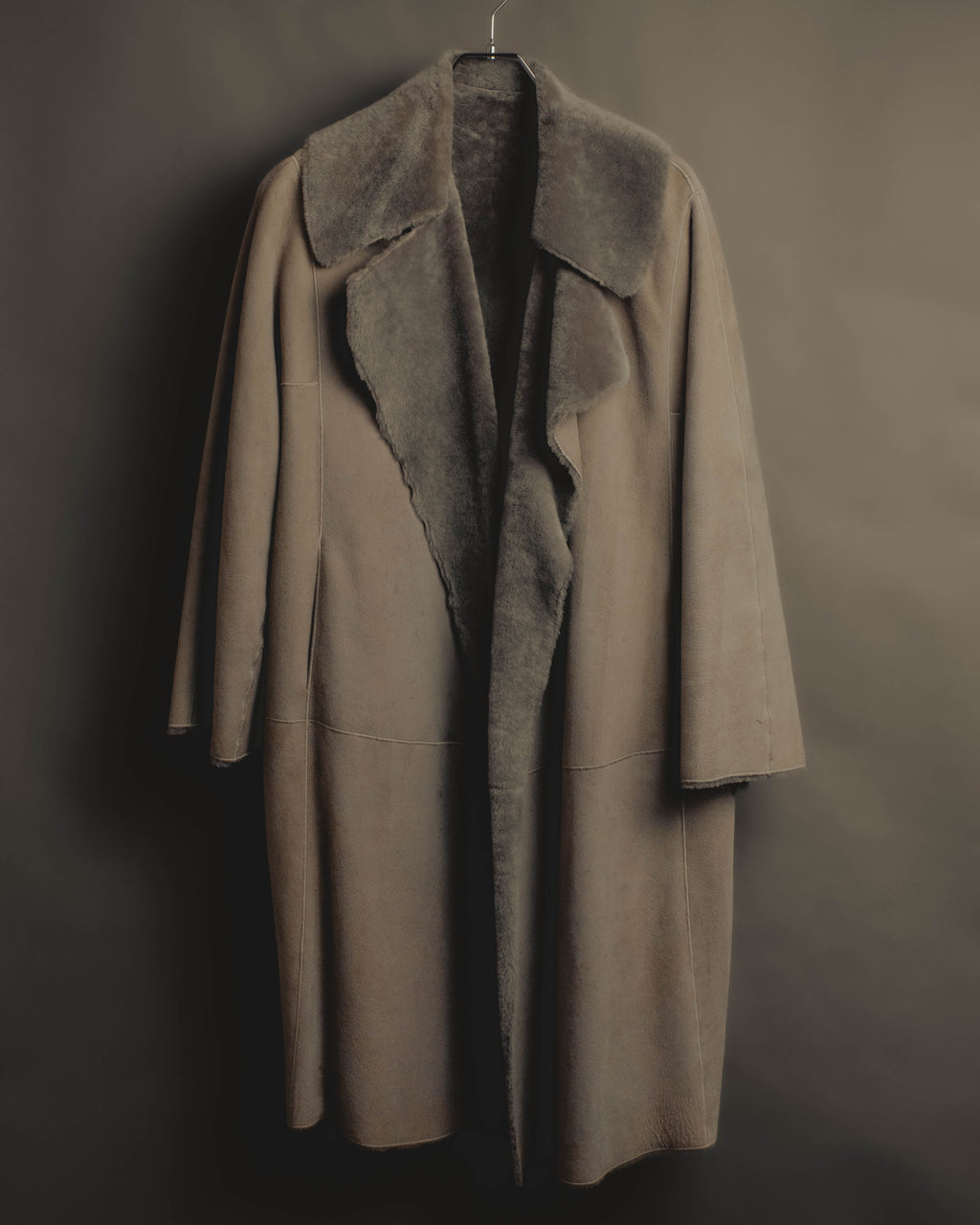 "LOEWE" 90's-00's Sculptural shearling coat