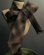 "GUCCI" 80's-early 90's Silk jacquard necktie