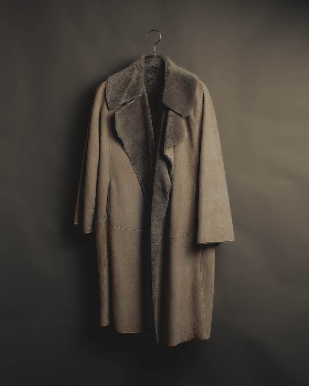 "LOEWE" 90's-00's Sculptural shearling coat