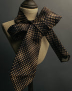 "GUCCI" 80's-early 90's Silk jacquard necktie