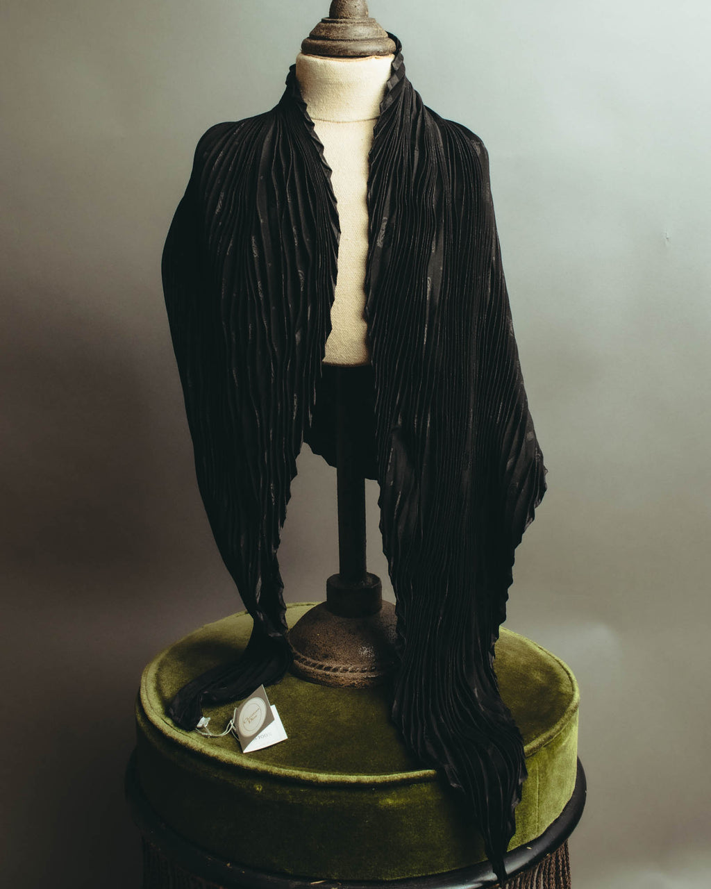 "Christian Dior" 80's-90's Pleated silk stole