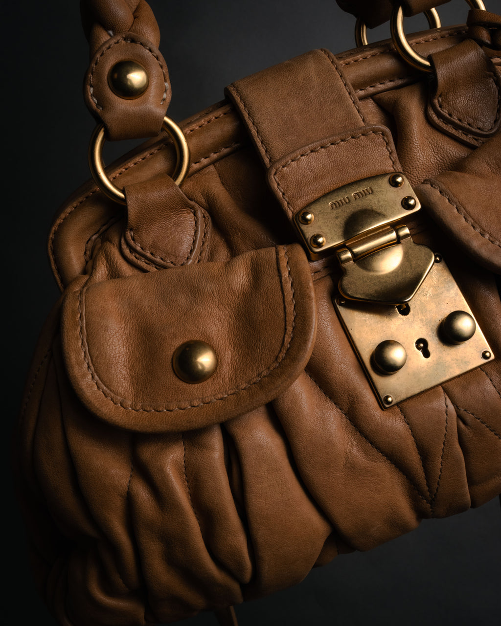 –SPECIAL– “miu miu” 2000’s braided matelasse doctor bag