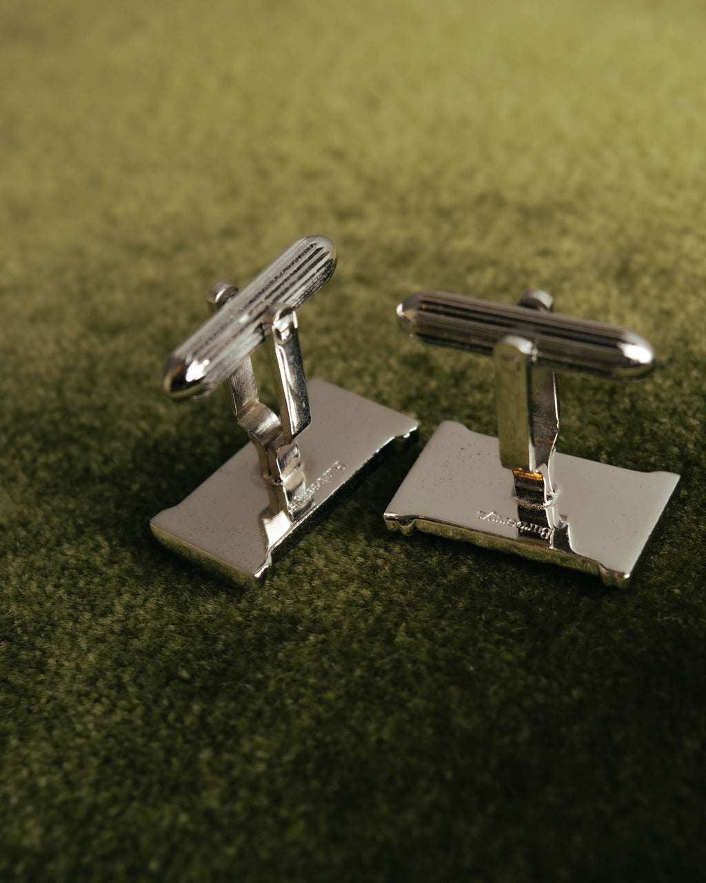 "Burberrys" 70's-90's Silver equestrian knight cufflinks