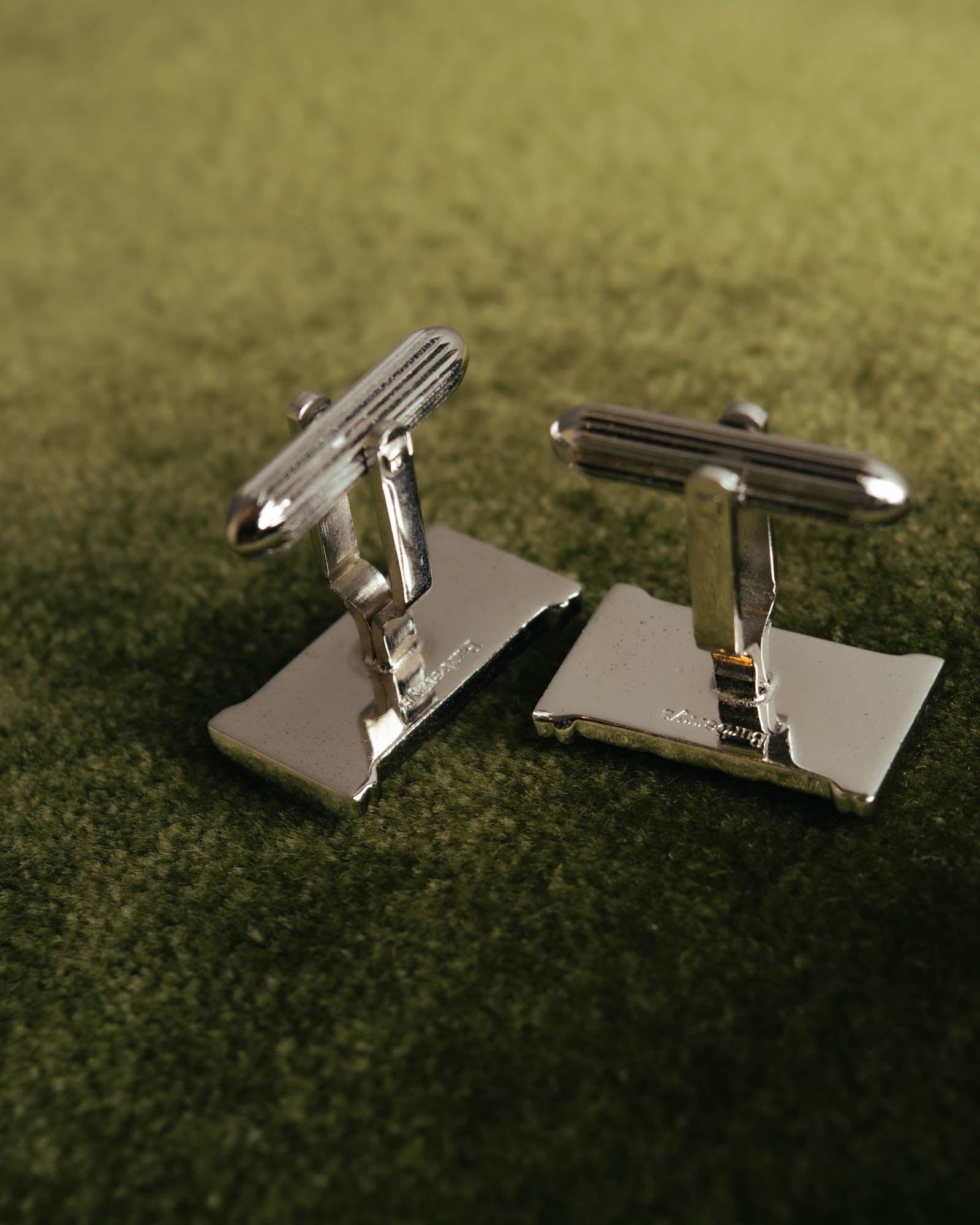 "Burberrys" 70's-90's Silver equestrian knight cufflinks