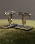 "Burberrys" 70's-90's Silver equestrian knight cufflinks