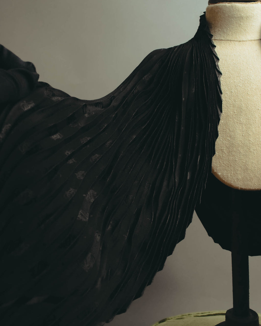 "Christian Dior" 80's-90's Pleated silk stole