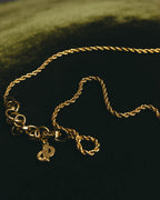 "Christian Dior" 80's-90's Amber cabochon pendant necklace