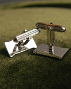 "Burberrys" 70's-90's Silver equestrian knight cufflinks