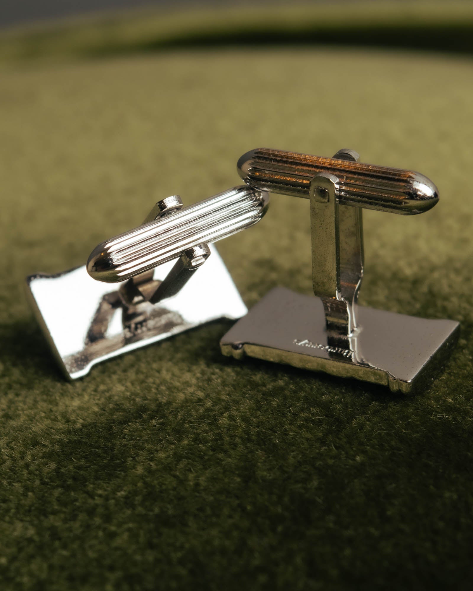 "Burberrys" 70's-90's Silver equestrian knight cufflinks