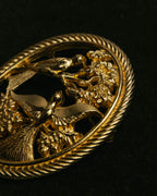 "SANDOR" 40's-70's Gold tone bird motif brooch
