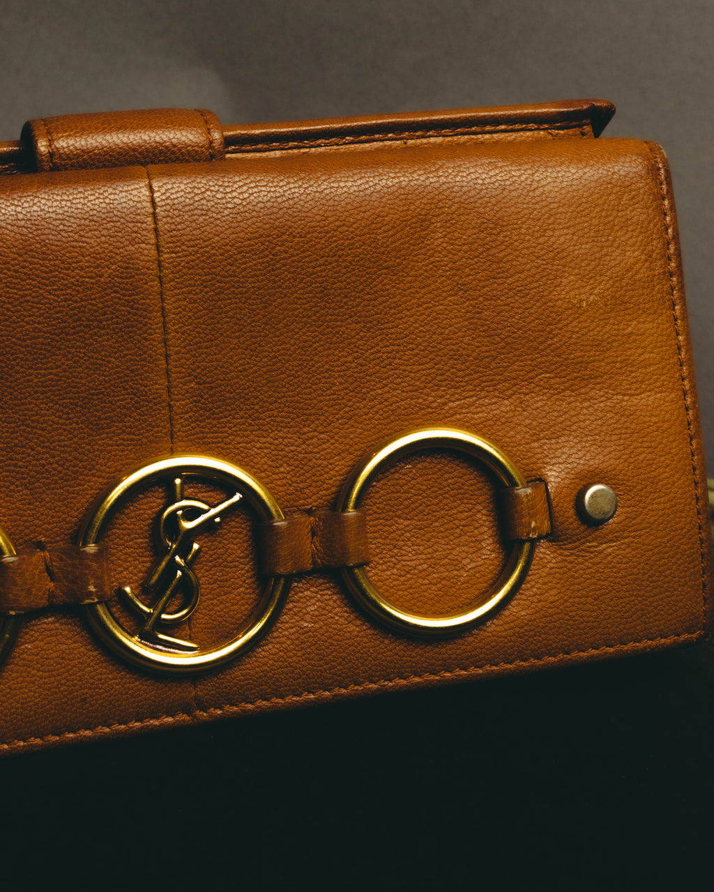 "Yves Saint Laurent" 00's-10's Grained leather clutch wallet