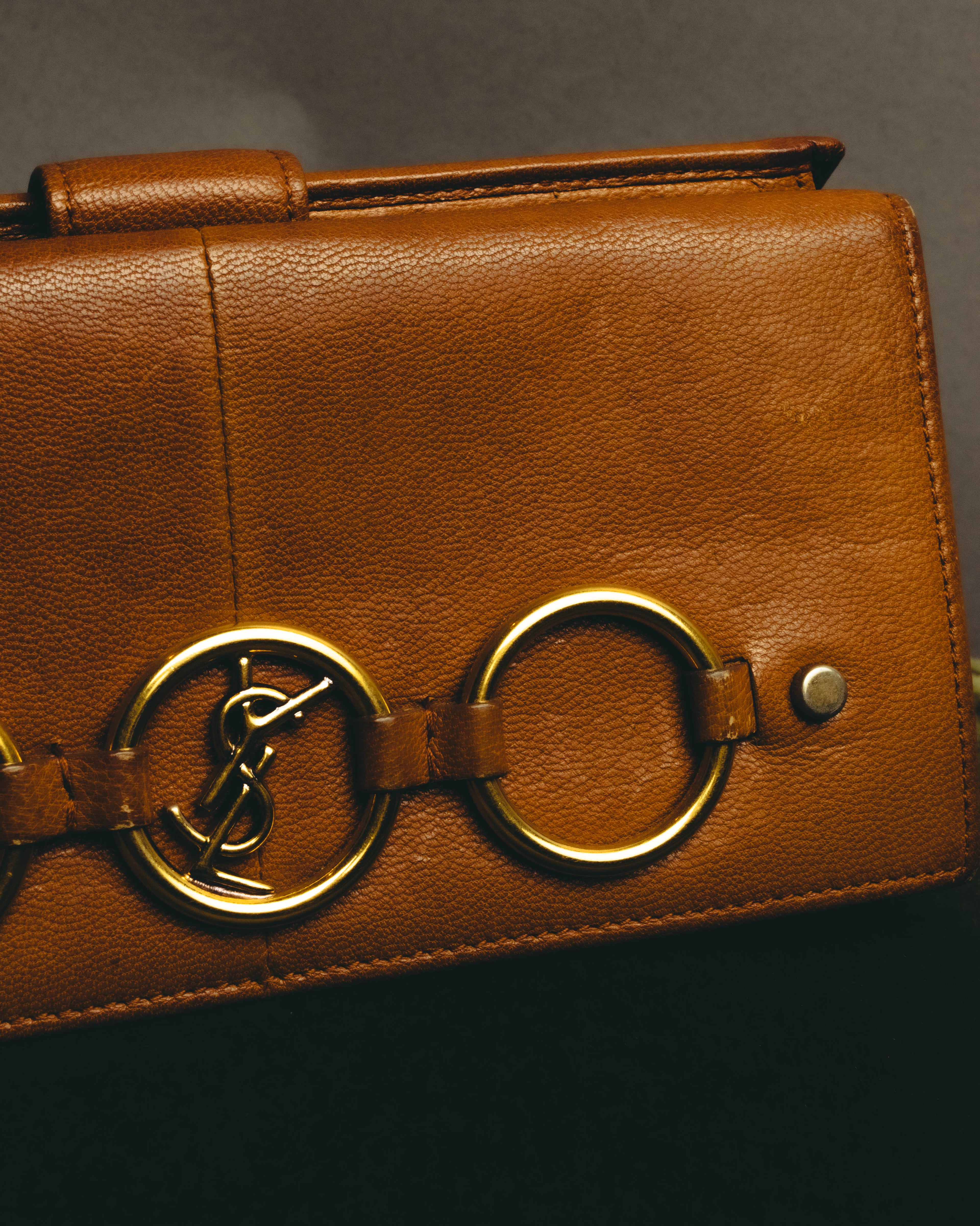 "Yves Saint Laurent" 00's-10's Grained leather clutch wallet